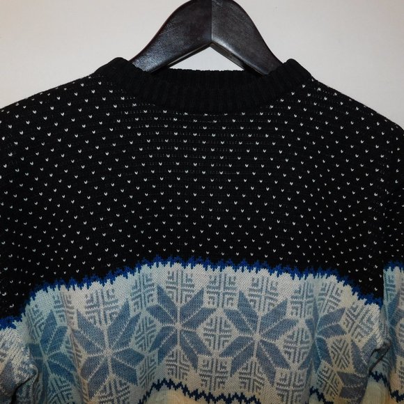 Rob Winter Vintage Sweater Snowflake Ski Snow - Picture 2 of 6